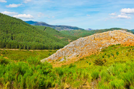 View of the Cantabrian Mountains, Spainの写真素材