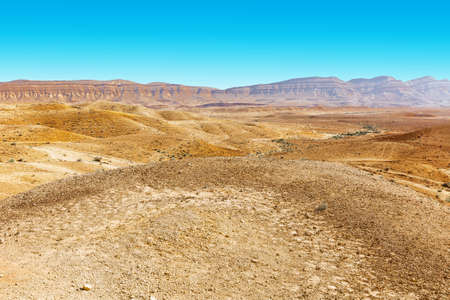 Grand Crater in Negev Desert, Israelの写真素材