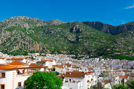 White Spanish Medieval Town の写真素材