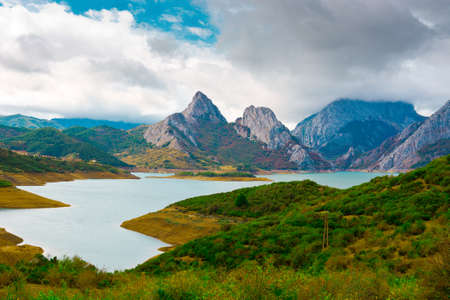 Lake in the Mountain of Cantabria, Spain