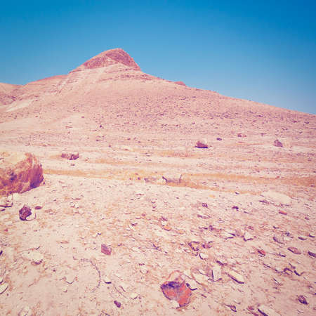 Big Stones in Sand Hills of  Israelの写真素材
