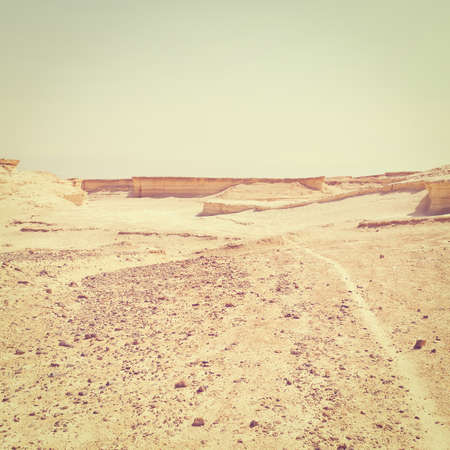 Canyon in the Judean Desert on the West Bank