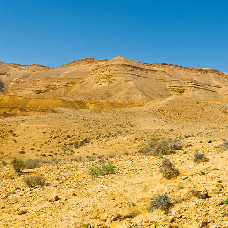 Rocky Hills of the Negev Desert in Israelの写真素材