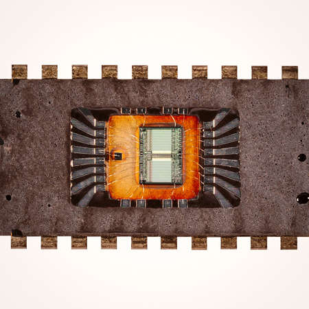 High Technology Chip - View with Removed Top Plate