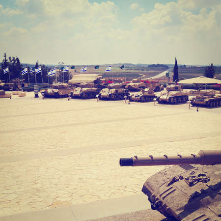 Memorial Site and the Armored Corps Museum in Latrun, Israel.の写真素材