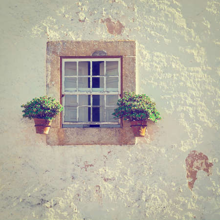 The Renovated Facade of the Old Portugal Houseの写真素材