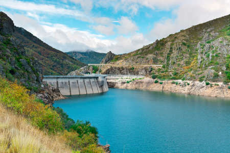 Dam of the Power Station in the Mountain of Cantabria, Spain