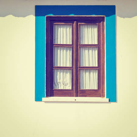 Renovated Facade of the Old Portugal Houseの写真素材