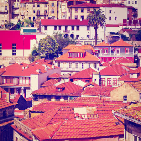 View to Historic Center City of Porto in Portugal, Effect