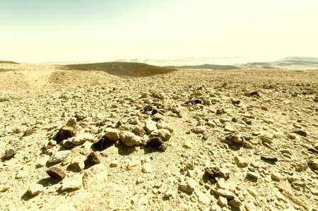 Rocky Hills of the Negev Desert in Israelの写真素材