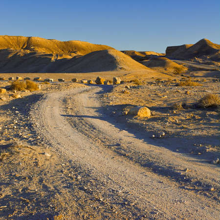 Rocky Hills of the Negev Desert in Israelの写真素材
