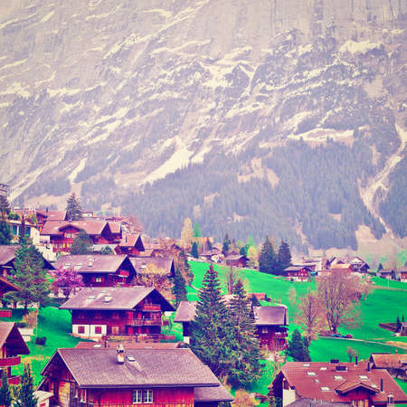 The Small Town High Up in the Swiss Alps