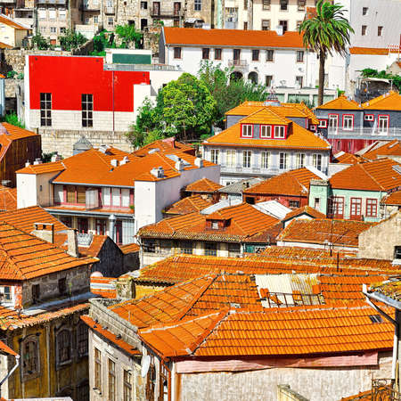 View to Historic Center City of Porto in Portugal