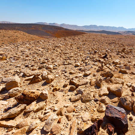 Rocky Hills of the Negev Desert in Israelの写真素材