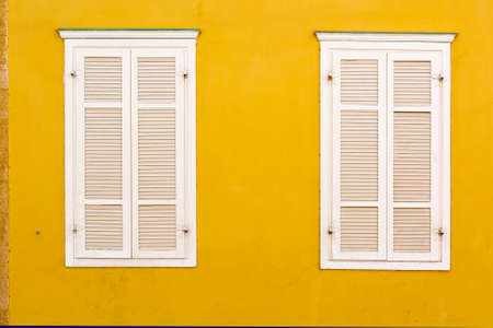 Facade of Old Building after Reconstruction in Tel Avivの写真素材