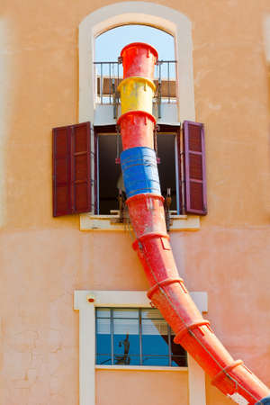 Old House under Reconstruction in Tel Avivの写真素材