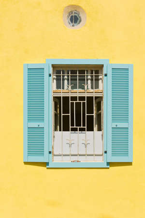 Facade of Old Building after Reconstruction in Tel Avivの写真素材