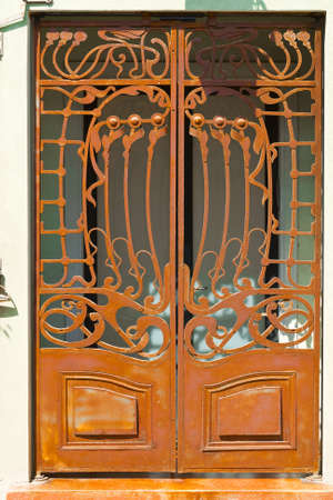 Israel Metal Door in Tel Avivの写真素材