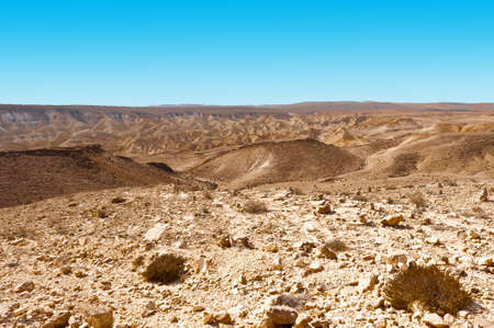 Rocky Hills of the Negev Desert in Israelの写真素材