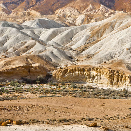 Rocky Hills of the Negev Desert in Israelの写真素材