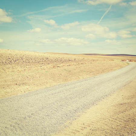 Plowed Sloping Hills of Spain  