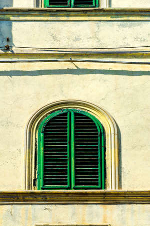Italian Shuttered Windowの写真素材
