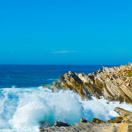 Rocky Coast of Atlantic Ocean in Portugal
