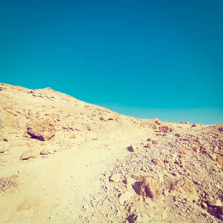 Rocky Hills of the Negev Desert in Israel, Effectの写真素材