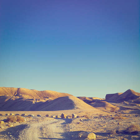 Rocky Hills of the Negev Desert in Israelの写真素材
