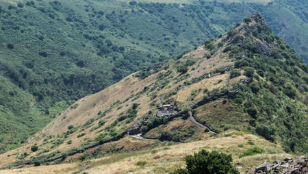 Gamla nature reserve located in the Golan Heights in Israel. View of the archaeological sitesの写真素材