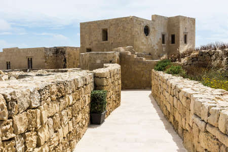 Victoria also known among the native Maltese as Rabat on maltese island Gozo. Labyrinth of narrow streets in the citadelの写真素材