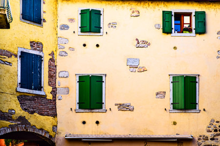 Italian windows are new and old horizons of beauty, functionality and performanceの写真素材