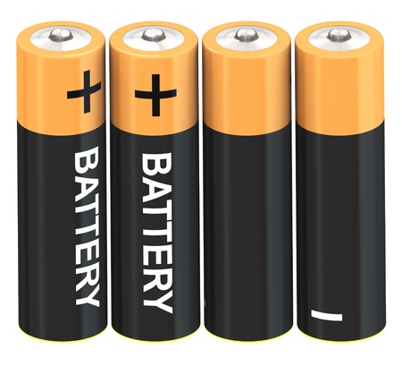 Set of battery の写真素材