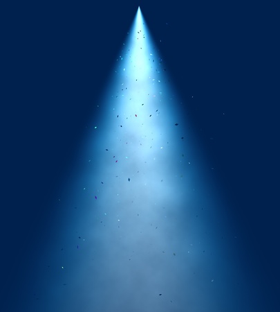 Blue Light Beam の写真素材
