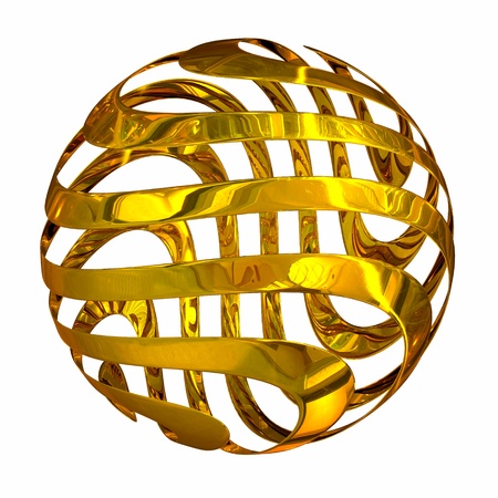 Abstract swirl sphere の写真素材