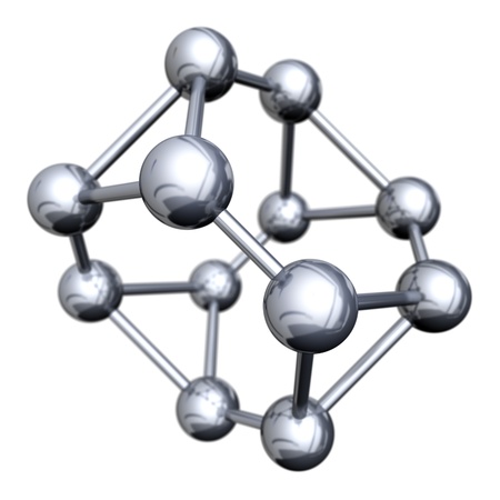 Model of molecule の写真素材