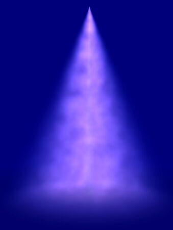 Blue light and smoke の写真素材