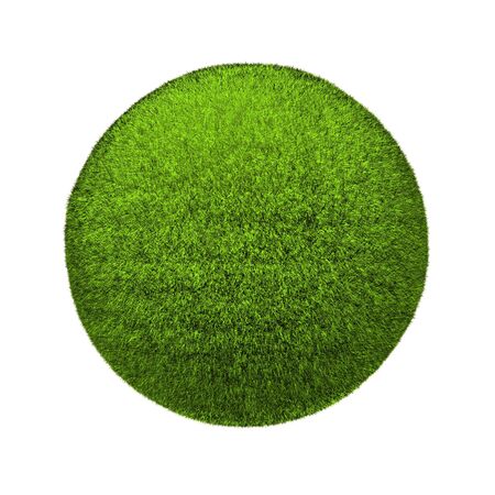 Green grass planet の写真素材