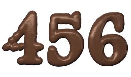Chocolate number の写真素材