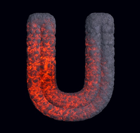 Hot metal font の写真素材