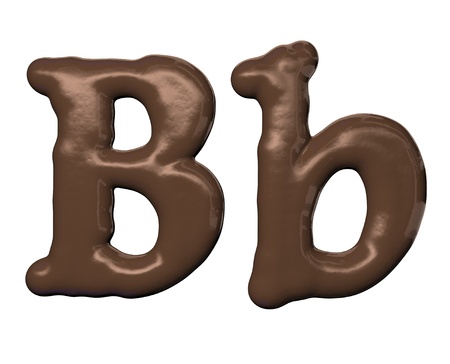 Chocolate alphabetの写真素材