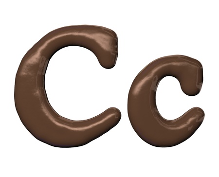 Chocolate alphabetの写真素材