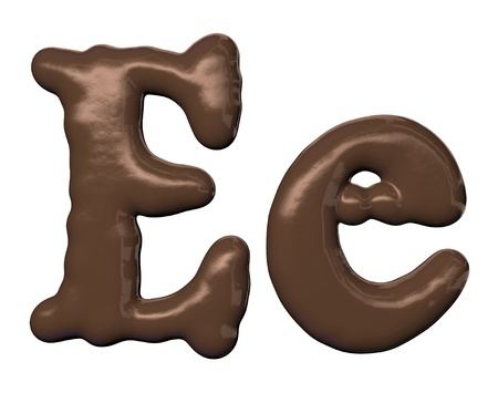 Chocolate alphabetの写真素材