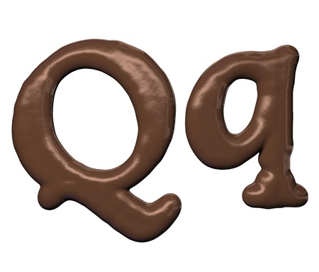 Chocolate alphabetの写真素材