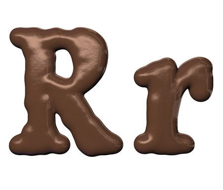 Chocolate alphabetの写真素材