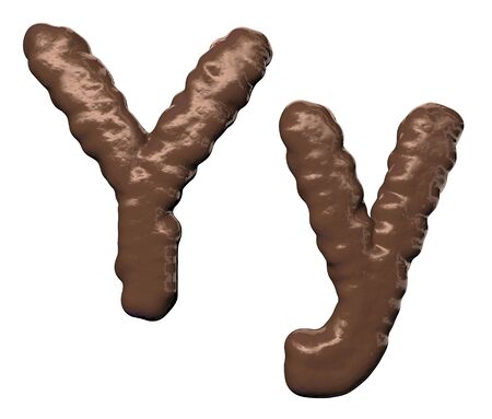 Chocolate Font の写真素材