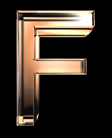 Yellow glass fontの写真素材