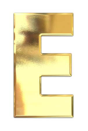 Yellow metal letter の写真素材