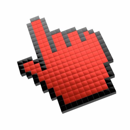 3d mouse cursor の写真素材