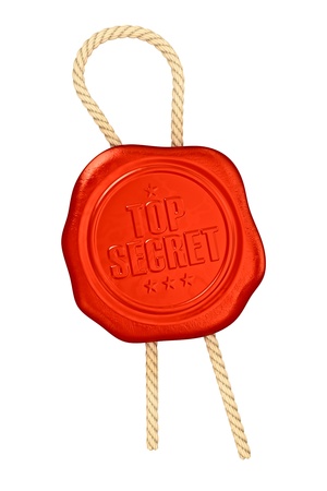 Top secret - seal waxの写真素材